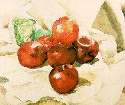 Demuth, Charles Still Life with Apples and a Green Glass Sweden oil painting reproduction
